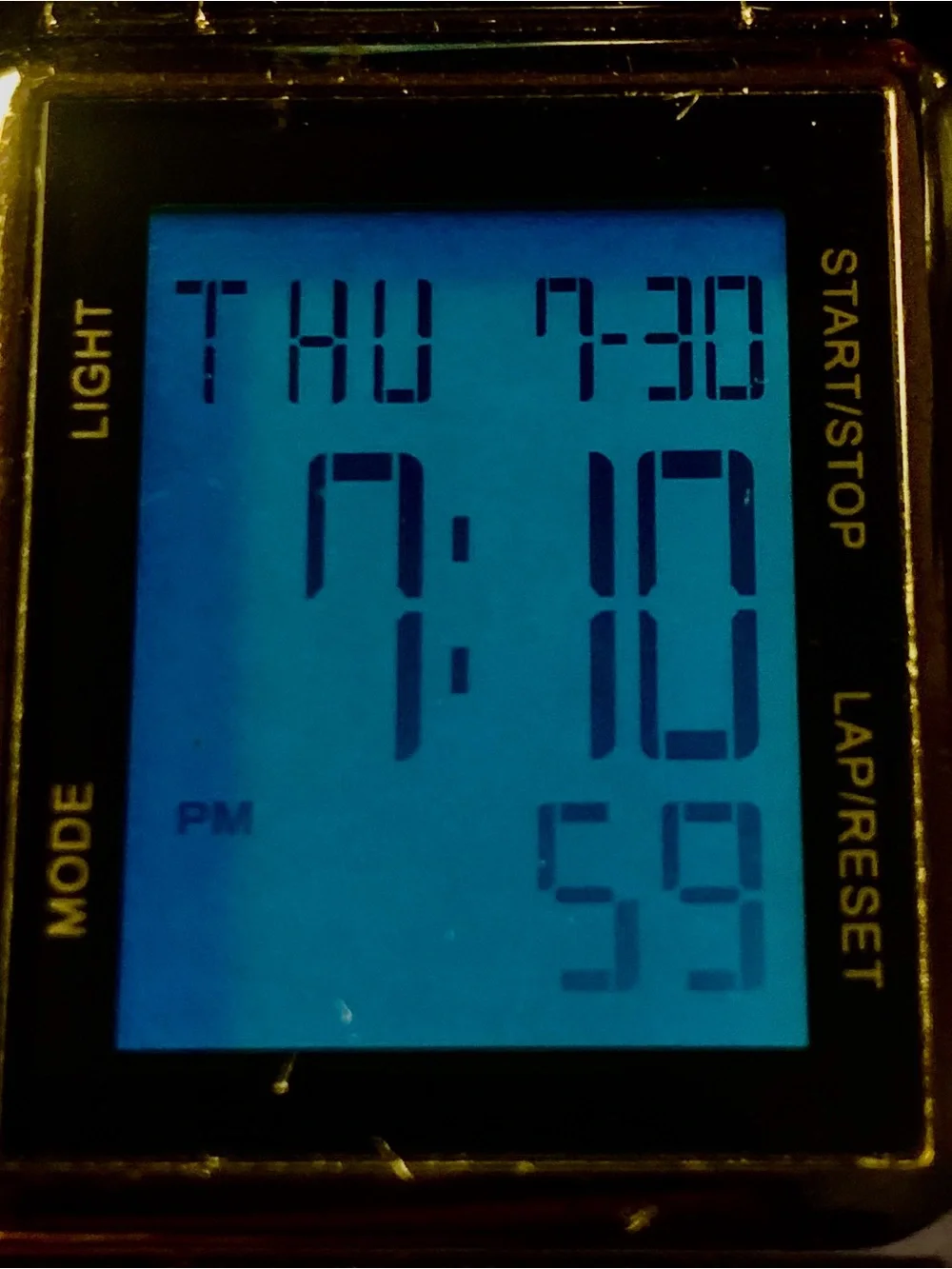 Men’s Digital Tank Wristwatch Chrono Day Date Backlight Alarm Dual Time Working